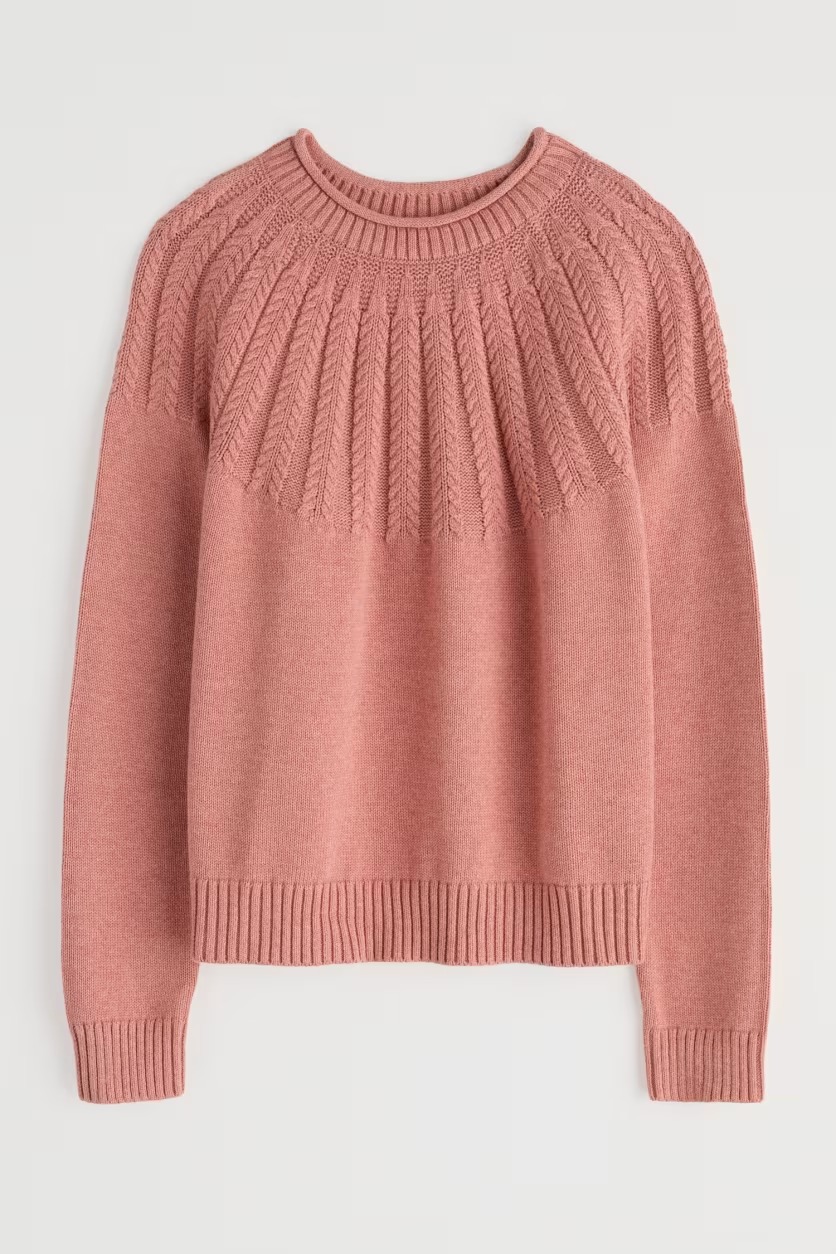 Seasalt - Stone chat jumper Dusty rose