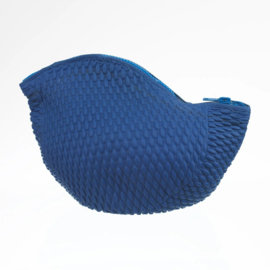 Retro badmuts toilettasje - blauw