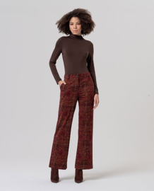 Surkana - Straight Trousers maroon Saro