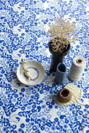 PVC tafelzeil Lola - Marigold Blauwe bloemen