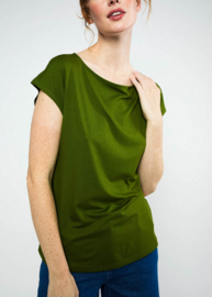 Blutsgeschwister - Breezy Flowgirl shirt Tropical harmony green