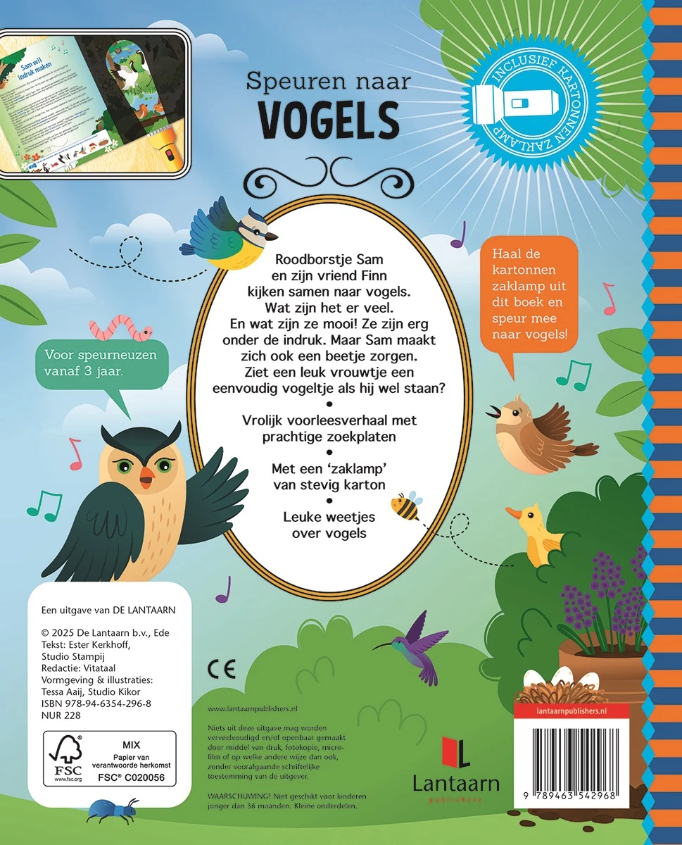 Zaklantaarnboek : Speuren naar vogels