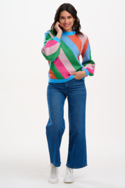 Sugarhill - Essie Jumper Multi Diagonal stripes