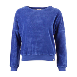 Chills & Fever - Sweater Lima velvet Sodalite blue