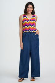 Sugerhill - Rosie knit vest Sunset Chevron