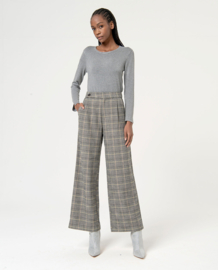 Surkana - Trousers Ruit black and green