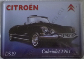 metalen reclame citroën DS19 cabriolet 20-30 cm