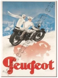 koelkastmagneet peugeot motorfiets