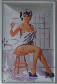 metalen wandplaat pin up badkamer 20-30 cm