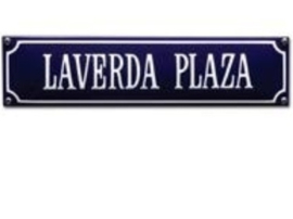 emaille straatnaambord laverda plaza