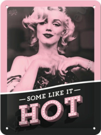 metal sign marilyn monroe Some like it hot 15x20