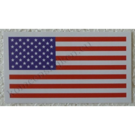 sticker amerikaanse vlag / usa 10,5 cm