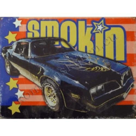 wandplaat smokin pontiac 30x40 cm