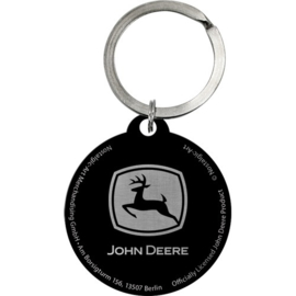 key chain round John Deere logo