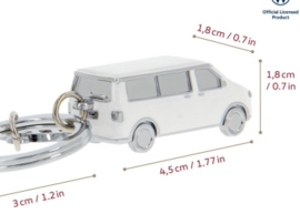 sleutelhanger VW T5 T6 BUS 3D wit