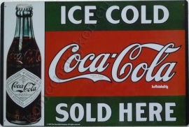 coca cola old bottle 29,5-44,5 cm