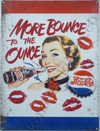 blikken muurbord more bounce to the ounce pepsi cola 30-40 cm