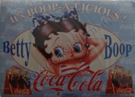 koelkastmagneet betty boop blauw / coca cola