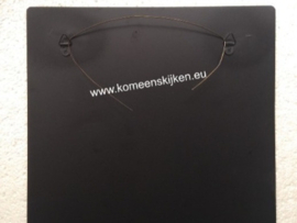 metalen wandbord Chocolat Francois 25x33 cm