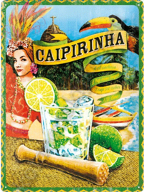 metalen muurbord caipirinha 30x40 cm