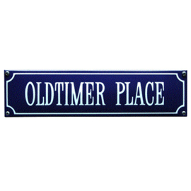 emaille straatnaambord oldtimer place