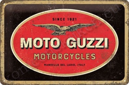 blikken muurbord Moto Guzzi motorcycles 20-30 cm