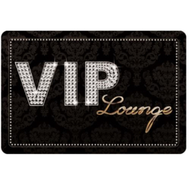 metalen wandbord VIP lounge 20x30 cm