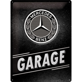 metalen wandbord Mercedes-Benz Garage 30x40 cm