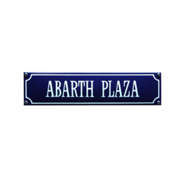 emaille straatnaambord abarth plaza