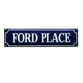 emaille straatnaambord ford place