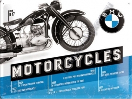 metalen wandbord BMW R17 timeline 30-40 cm