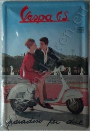 blikken reclame bord vespa gs 20-30 cm