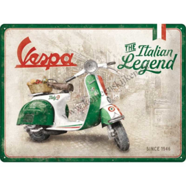 blikken wandbord Vespa The Italian legend