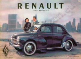metalen reclamebord Renault 4CV Regie Nationale 30-40 cm