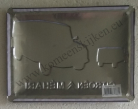Metalen wandbord Citroen Méhari 15x20 cm