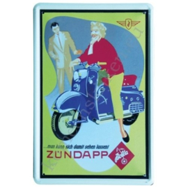 metalen reclamebord Zündapp Bella 20x30 cm