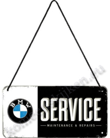 hanging sign bmw service 10x20 cm