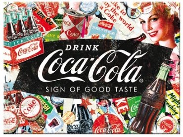 Magneet Coca Cola collage 8x6 cm