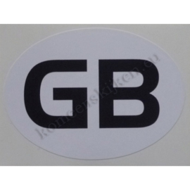 sticker ovaal Great Britain 9 bij 6,5 cm