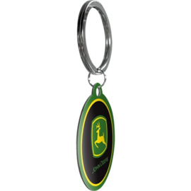 key chain round John Deere logo
