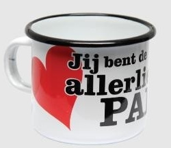 emaille mok je bent de allerliefste papa