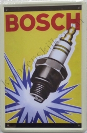 blikken reclamebord Bosch bougie 20-30 cm