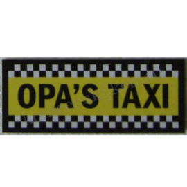 sticker opa`s taxi 11 cm.