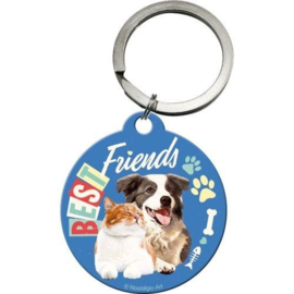 Key Chain Round Best Friends