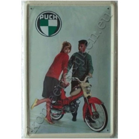 blikken reclame bord van puch 20-30 cm