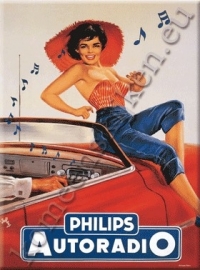 koelkast magneet philips radio