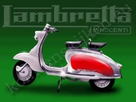 metalen wandbord lambretta 30-40 cm