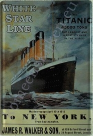 metalen wandplaat titanic 20-30 cm