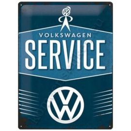metalen wandplaat VW service 15-20 cm