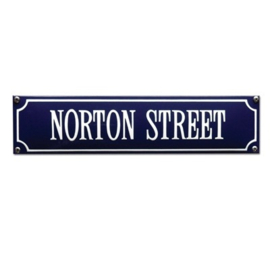 emaille straatnaambord norton street